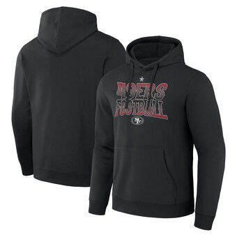 Men's San Francisco 49ers  NFL x Darius Rucker Collection by Fanatics Black Rock N' Football Pullover Hoodie